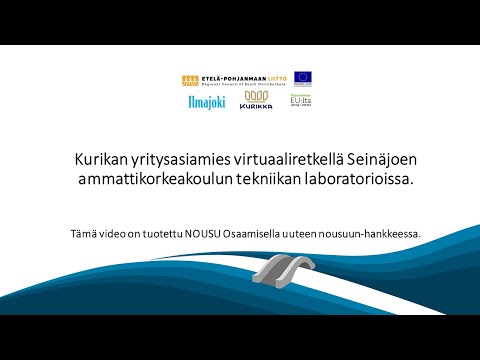 Kurikan yritysasiamies virtuaalimatkalla SeAMKin Tekniikan yksikössä, osa 2  demot