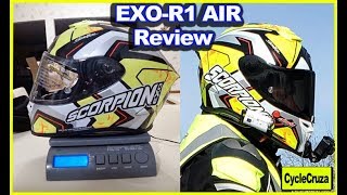 Scorpion EXO R1 AIR Review &amp; Put on Scale - LIGHTWEIGHT