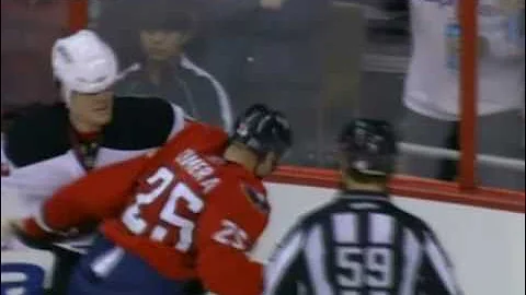 David Clarkson vs Jason Chimera Oct 9, 2010