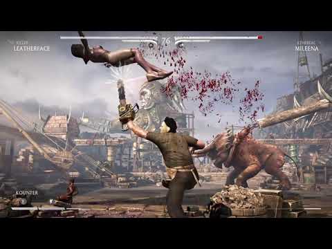Mortal Kombat XL Leatherface vs  Mileena 5 round