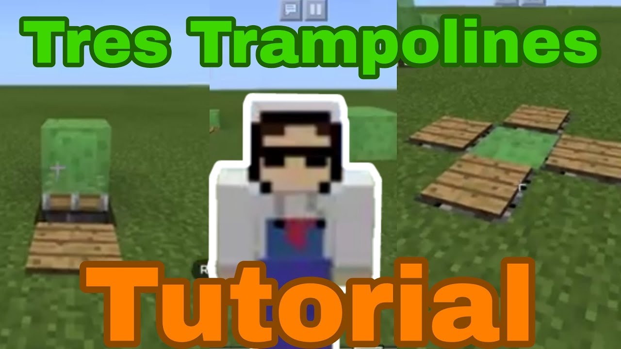 Tutorial Tres trampolines que podemos hacer en minecraft YouTube