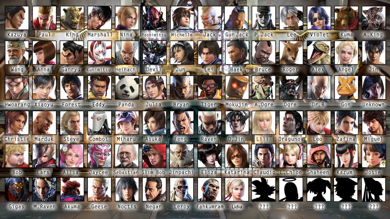 Tekken All Playable Characters From 1 To 7 (1994 To 2021) - Coouge