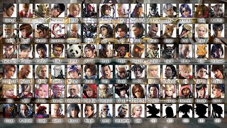 Tekken All Playable Characters from 1 to 7  (1994 to 2023)