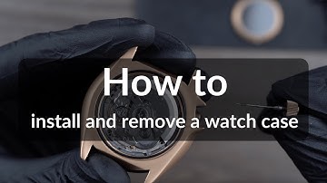 No.7 - How to install and remove a watch case (turn on subtitles)  - STEVE MULLER Timepiece DIY