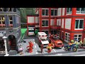 Gigantic Lego Hospital - 9 floors with fully decorated rooms - walk through