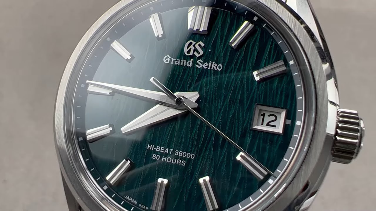 Grand Seiko Hi-Beat GREEN BIRCH Dial SLGH011 Evolution 9 Collection - Grand  Seiko Watch Review - YouTube