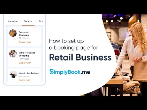 How to set up a booking page for Retail Business