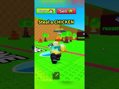 Roblox Steal a Chicken I stole a chicken and NOW THIS HAPPENS 😱