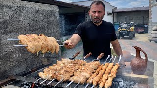 CHICKEN MEAT on the GRILL. JUICY RECIPE.