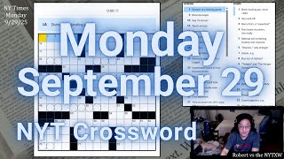 Mandu Monday [0:16\/2:41]  ||  Monday 9\/29\/25 New York Times Crossword