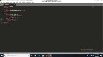 Turorial membuat header dalam website dengan sublime text. Wibisono XI-2