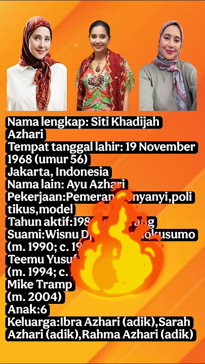 Ayu Azhari : Biodata Lengkap !!! #breakingnews #videoviral #pemeran #model#penyanyi#politikus