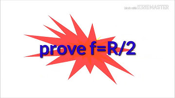 prove f=R/2