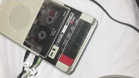 Example of Tape Action while recording a program to tape on IBM PC 5150