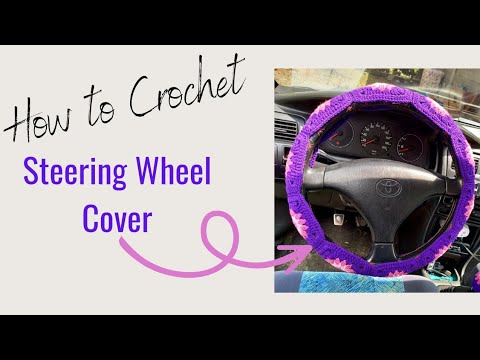 This video tutorial will show you how to crochet a bohemian style car  steering wheel cover. The design is of beaut…