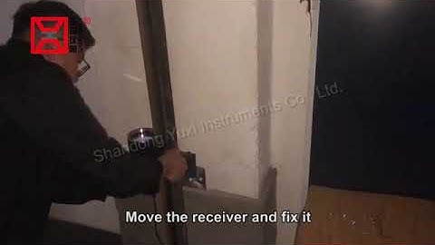 Elevator guide rail verticality tester