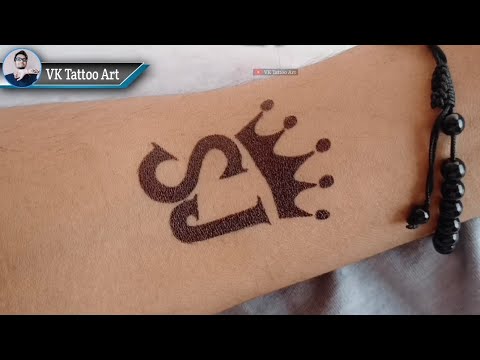 Amazing S letter tattoo with simple heart on hand | S name tattoo - YouTube