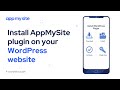 Install Plugin | AppMySite