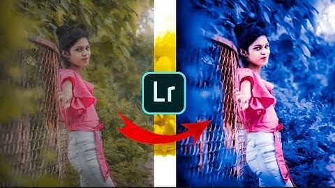 Lightroom dark and blue effect photo editing tutorial | lightroom background colour change preset