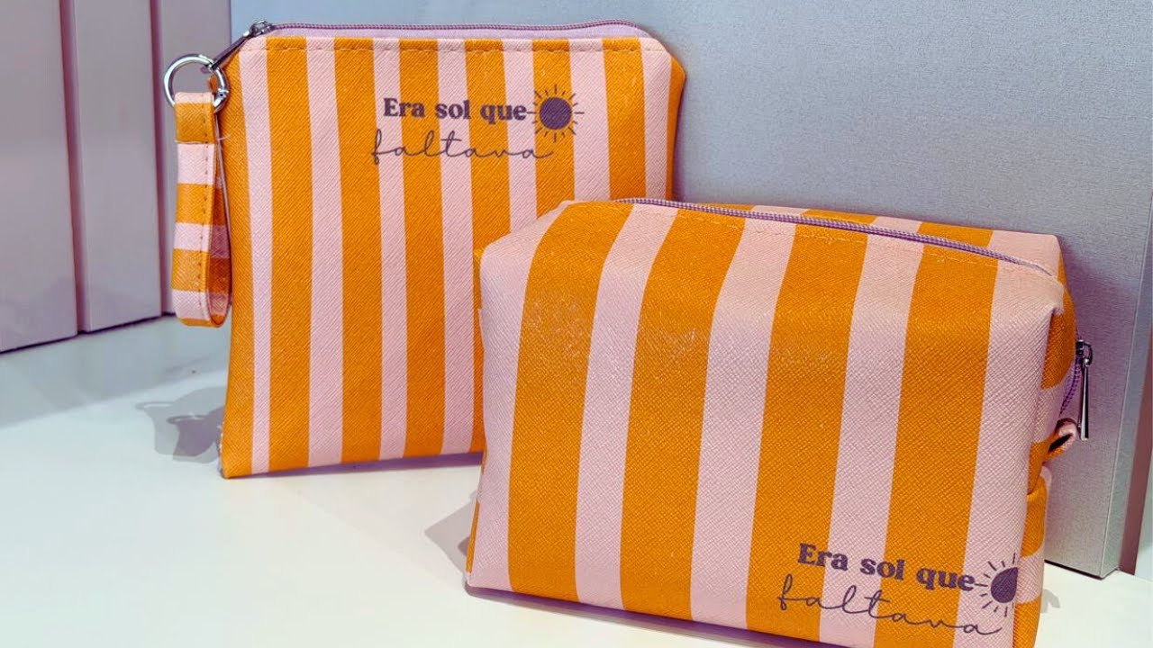 Nécessaire e Clutch Fácil passo a passo - COSTURA CRIATIVA - COSTURA fácil com molde