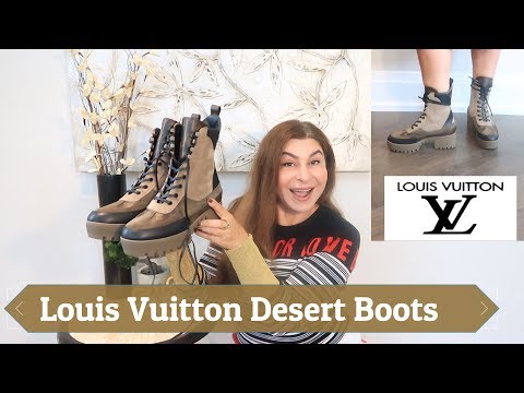 Louis Vuitton Laureate Platform Desert Boots Review - COMFORTABLE? HEAVY?  HOW I PROTECT THEM? 