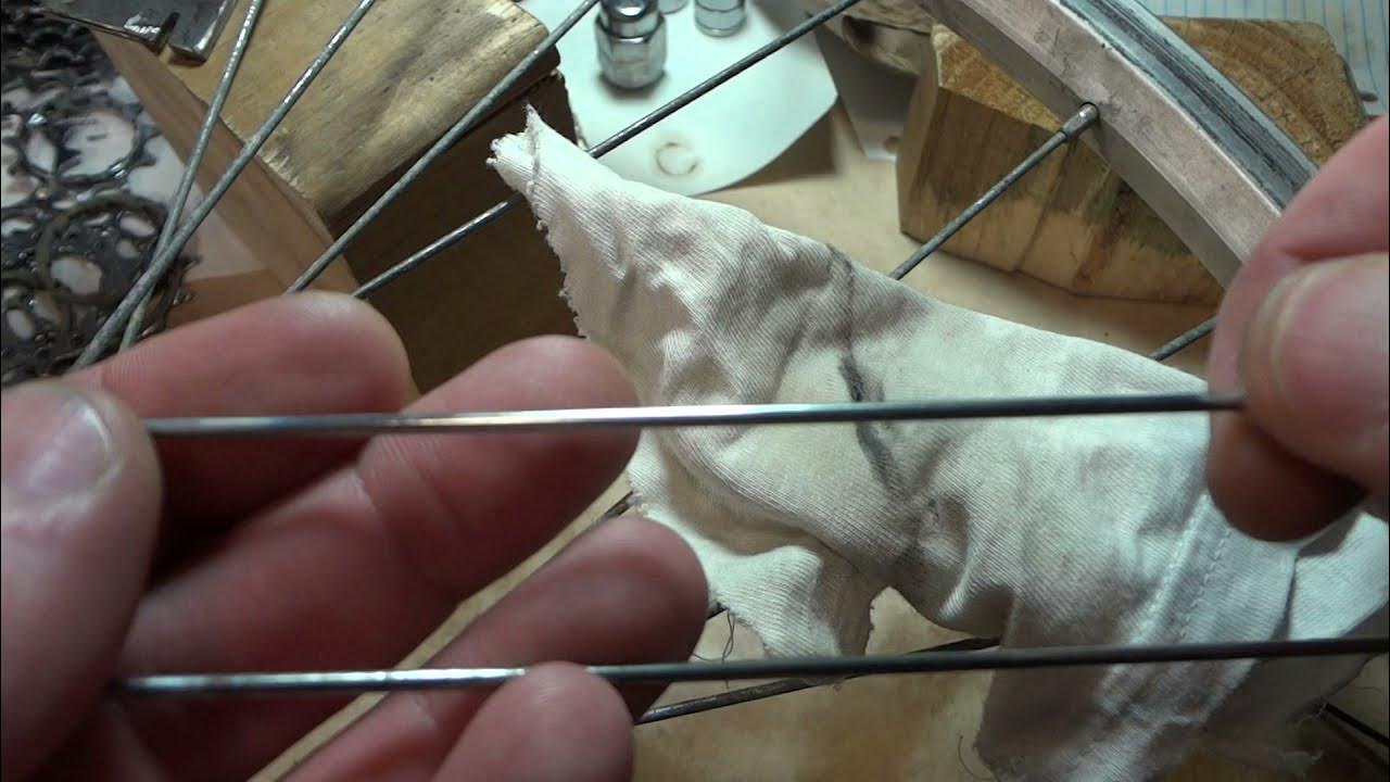 Super clean bike spokes DIY mirror finish YouTube