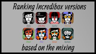 RANKING INCREDIBOX VERSIONS, BASED ON THE MIXING