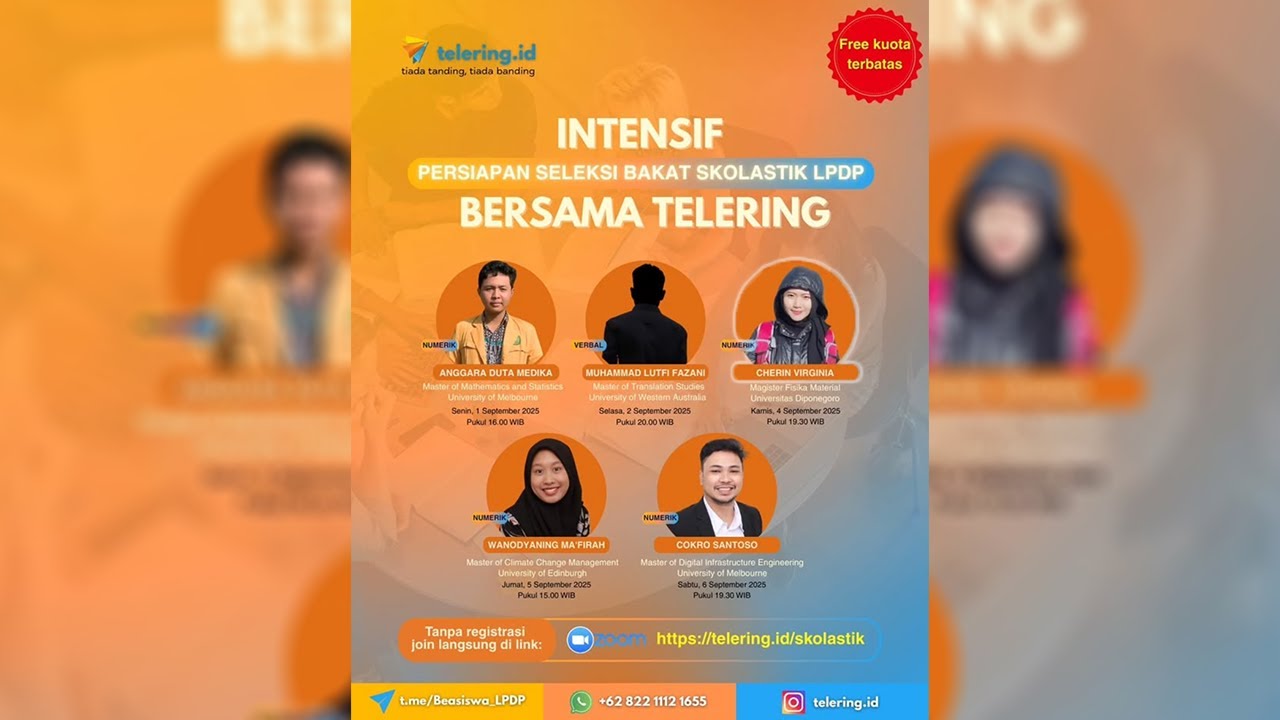 [REKAMAN MENTORING] TBS Numerik LPDP bersama Cherin Virginia | Telering