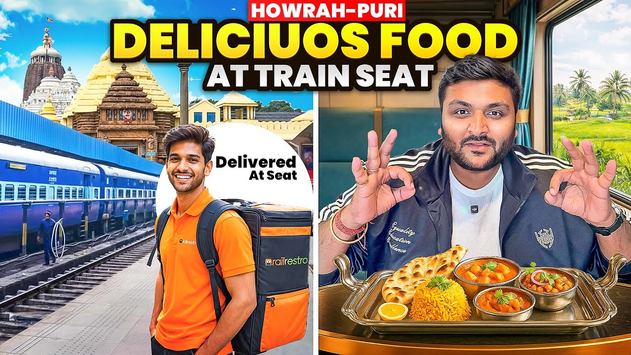 Howrah to Puri train Journey Experience || Order Delicious Food in Train with RailRestro