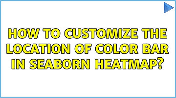 How to customize the location of color bar in Seaborn heatmap? (2 Solutions!!)