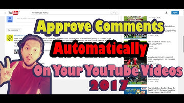 How to automatically Approve comments On Your YouTube Videos Or Channel 2017 I Rude Dude Rahul