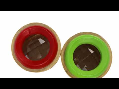 2 Pcs Magic Bee Eye Effect Kaleidoscope Wooden Kids Toy Prism to Observe the Colorful World Funny...