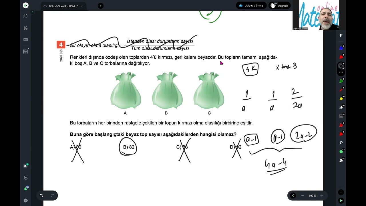 olasılık çıkmış sorular LGS