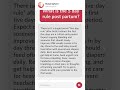 What is the 5 day rule post partum?
