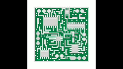 Sandbox Coloring: Circuit Board Square Frame
