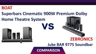Zebronics Juke Bar 9775 Vs Mivi Superbars Cinematic 900W Premium Dolby Home Theatre Comparison