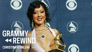Christina Aguilera Wins Best Female Pop Vocal Performance For Beautiful At The 2004 GRAMMYs
