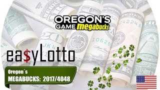 MEGABUCKS Oregon numbers 3 Jun 2017