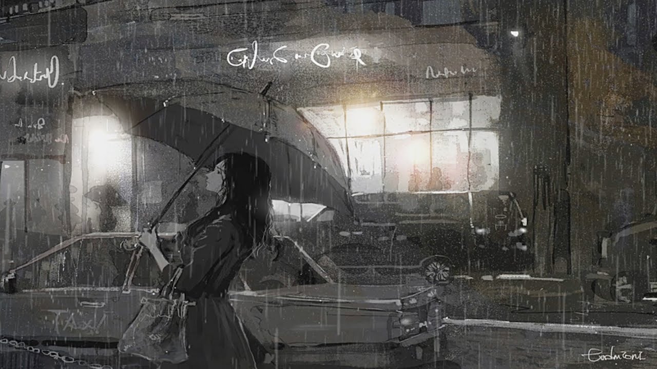 "Rainy Street" 로맨틱한 수면음악 - 네가 있던 그곳에서