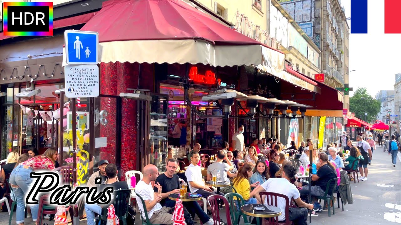 🇫🇷【HDR 4K】Paris Summer Walk - from 19th arrondissement (June, 2021)