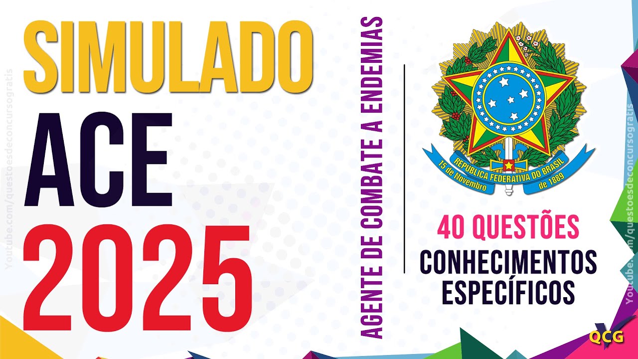 Simulado ACE 2025 - Agente de Combate às Endemias Questões Específicas