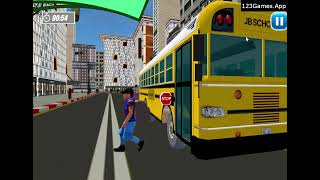School Bus Simulator 3D Gameplay & Walkthrough | Free at 123Games.App screenshot 1