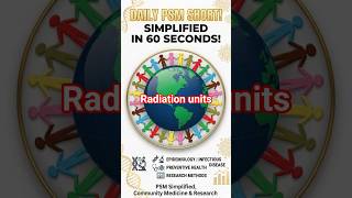 Radiation Units Made EASY ⚡ Sv vs Gy vs R vs Bq #Shorts #YouTubeShorts