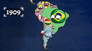 History of South America (1900-2021) Countryballs