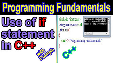 if statement in C++ Programming || Example in Urdu/Hindi