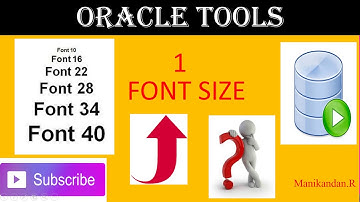 How to increase Font Size in SQL Developer