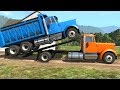 BeamNG Drive - Loading & Transporting a Dump Truck on the Rollback Tow Truck