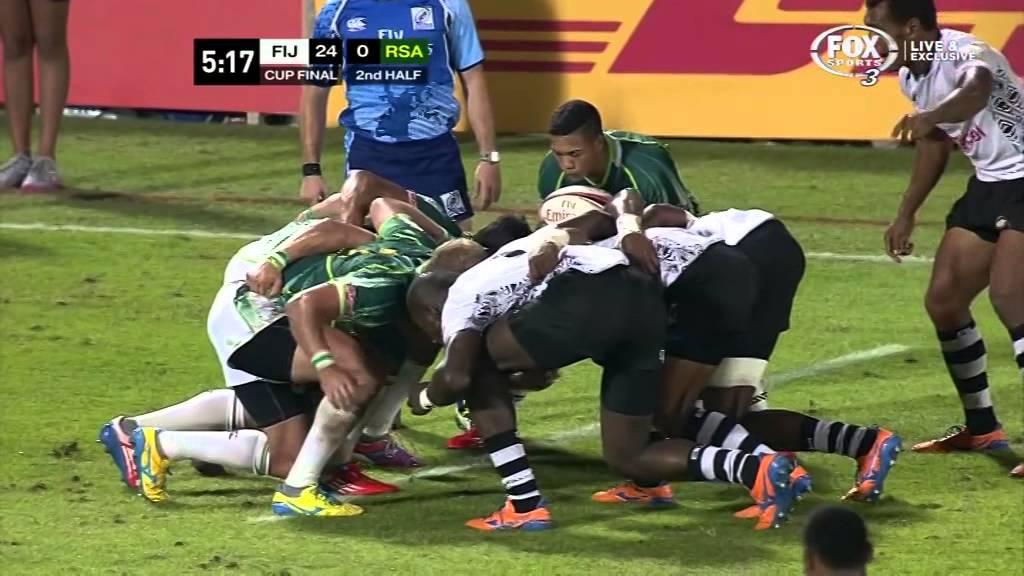 World Series 7s Dubai 2013/2014. Мужчины. Финал за кубок. Фиджи - Южная Африка.