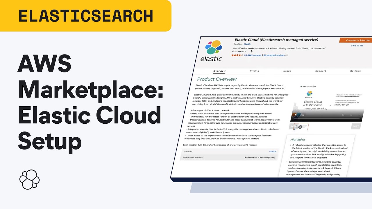 AWS Marketplace: Quick Guide to Elastic Cloud Setup - YouTube