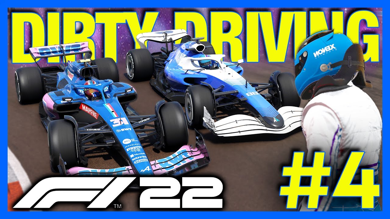 F1 22 My Team Career Mode Part 4 Dirty Driving and More Crashes!!
